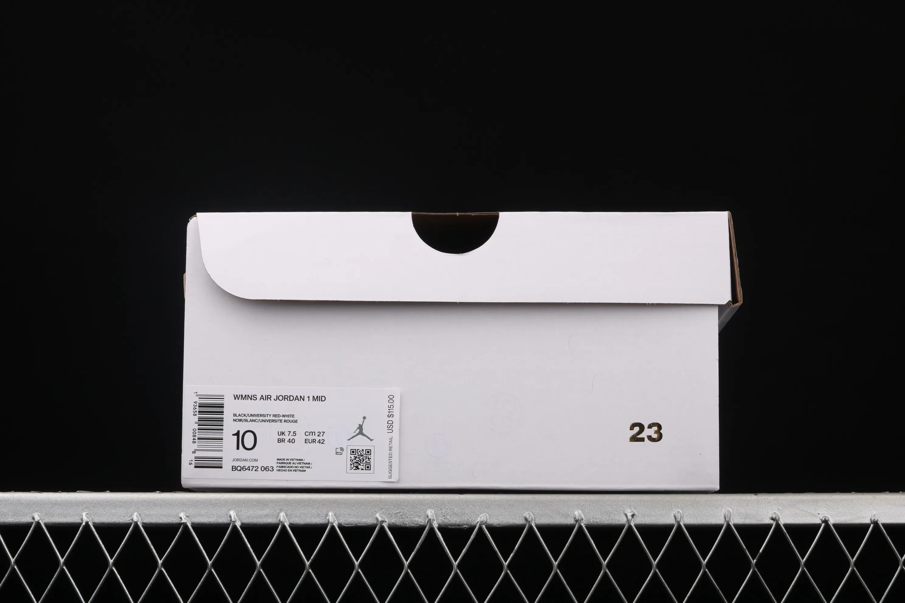 All categories Air Jordan Jordan series basketball shoes Air Jordan 1 Mid Air Jordan 1 Mid AJ1 Joe 1 red and yellow color hook Yuanyang mid-top basketball shoes BQ6472-063